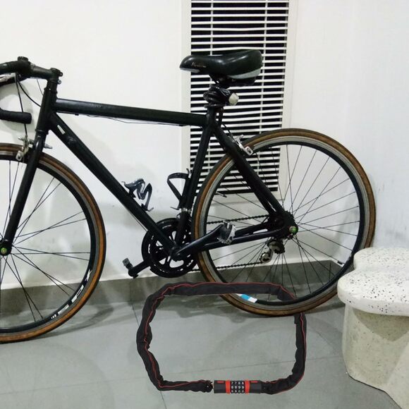 Heavy Duty 4-Digit Combination Chain Lock 4.1ft Security for Bike & Scooter - Picture 6 of 6